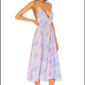 RESA Hannah MIDI dress in sorbet tie dye